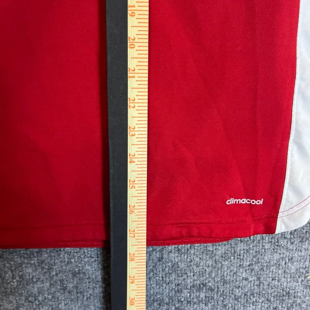 Adidas Polo Mens Size XL Red Climacool Athletic Short Sleeve Golf Shirt